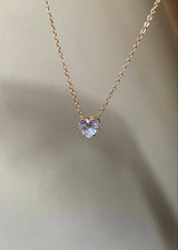 Golden Heart Pendant Necklace