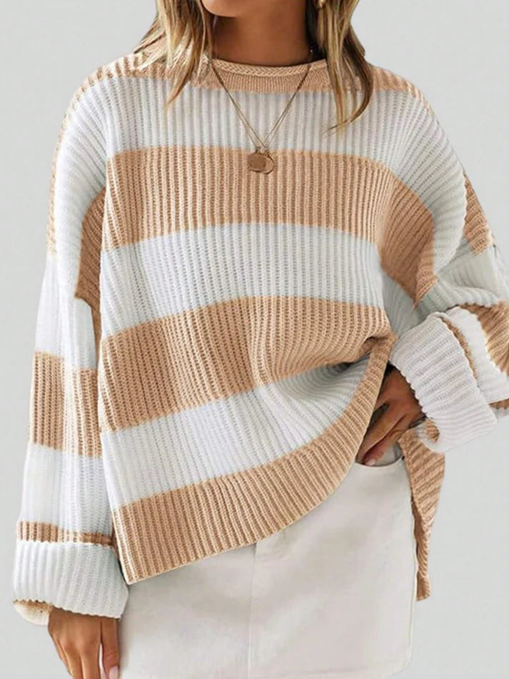 Chloe Striped Oversized Sweater