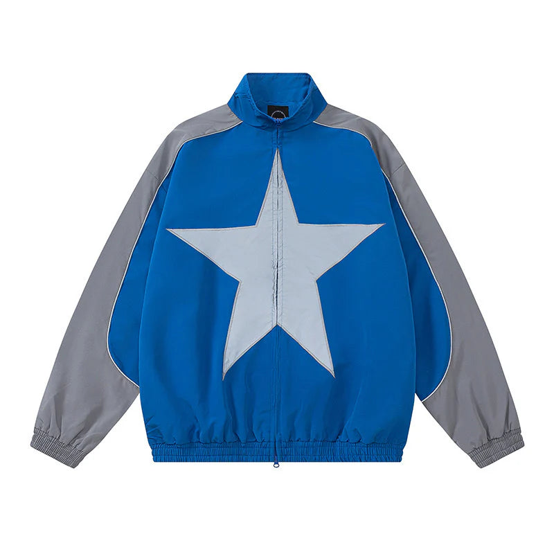 Emily Star Oversized Bomber Jacket