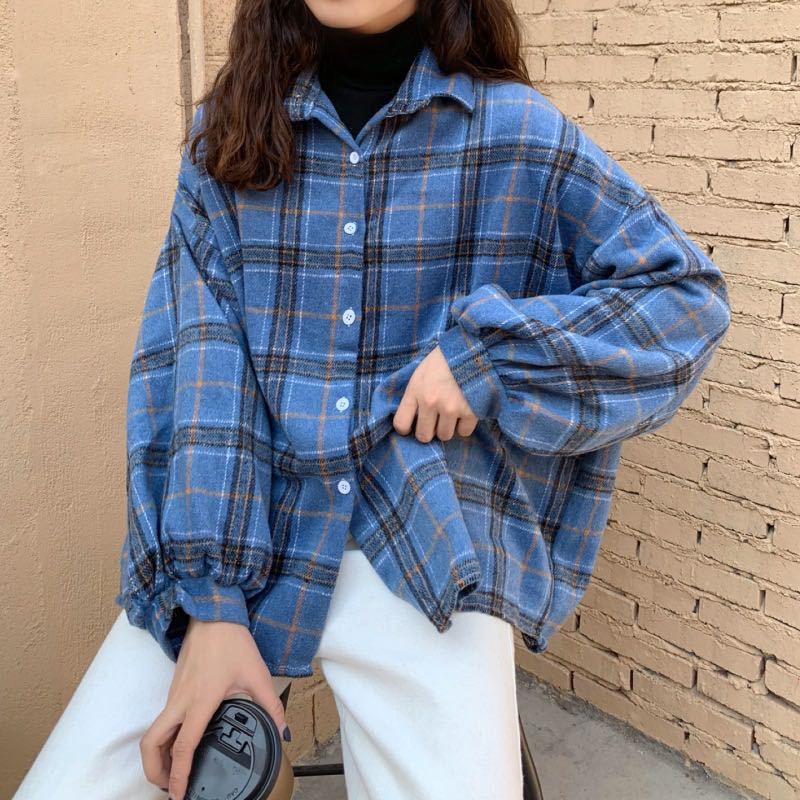 Cozy Oversized Plaid Jacket