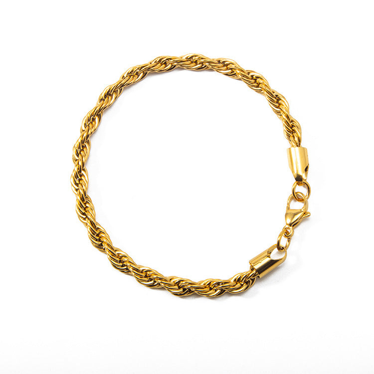 Golden Rope Chain Bracelet