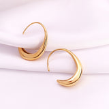 Crescent Hoop Earrings