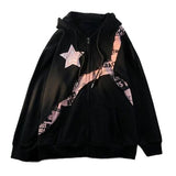 Chloe Star Graphic Zip Hoodie