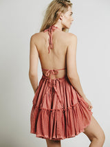 Boho Backless High-Low Dress