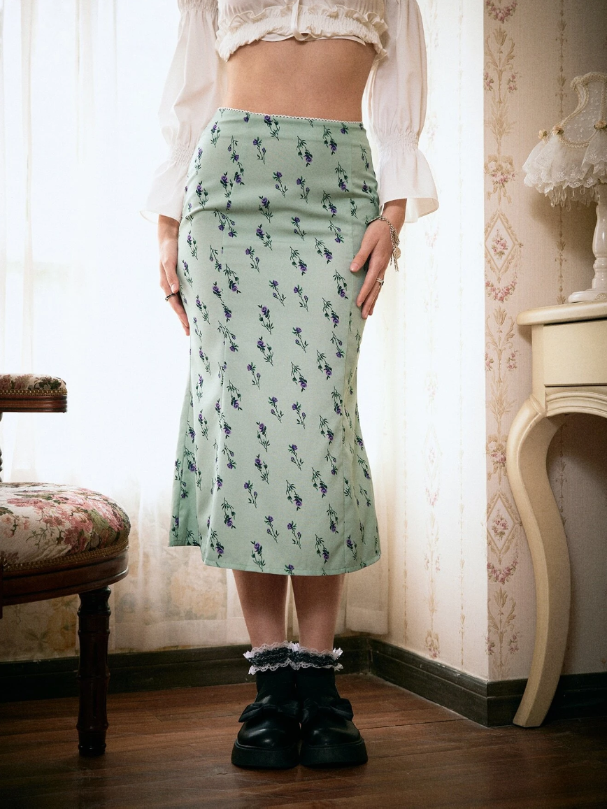 Amelia Floral Midi Skirt