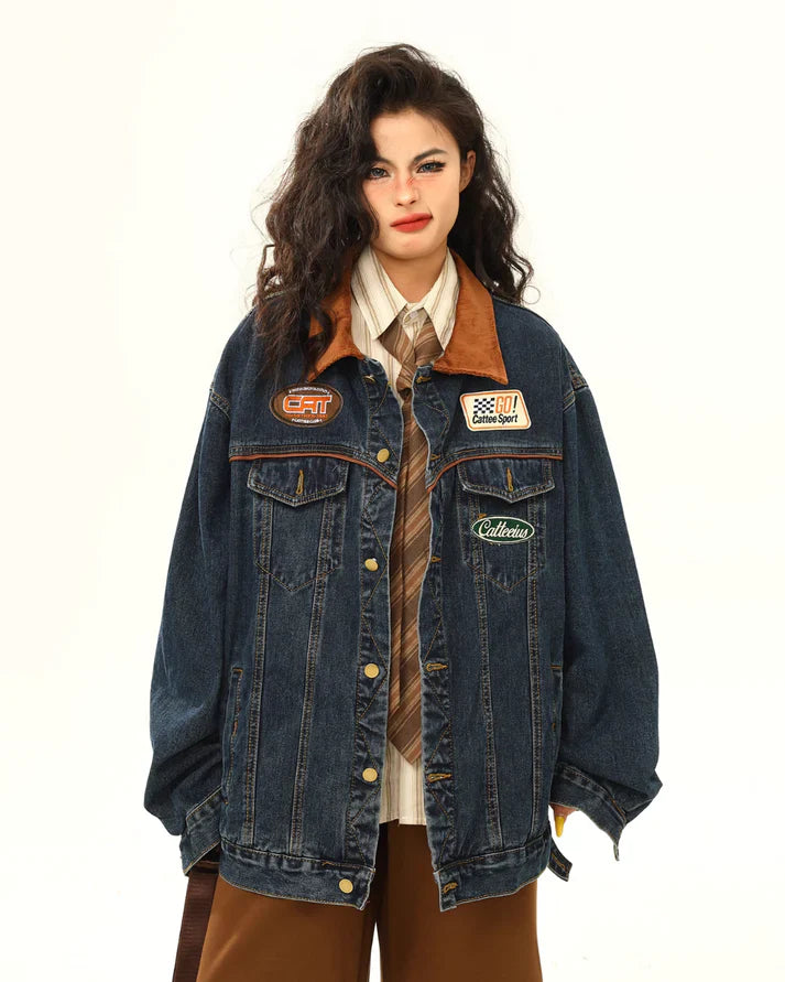 Jade Vintage Denim Patchwork Jacket