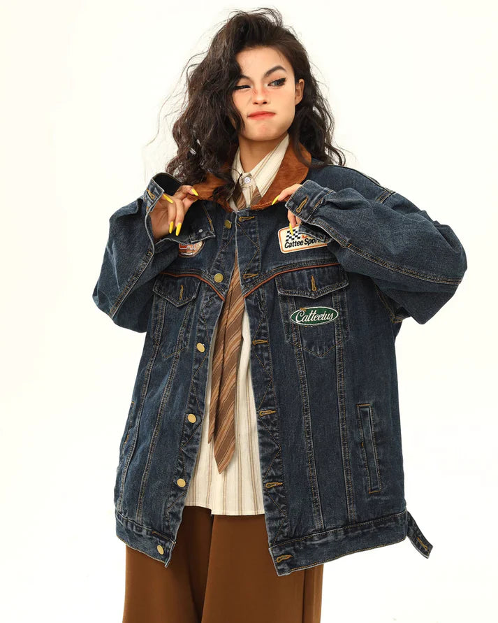 Jade Vintage Denim Patchwork Jacket