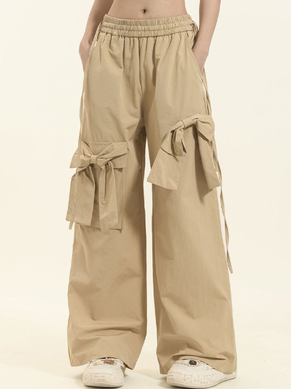 Lila Bow-Cargo Pants