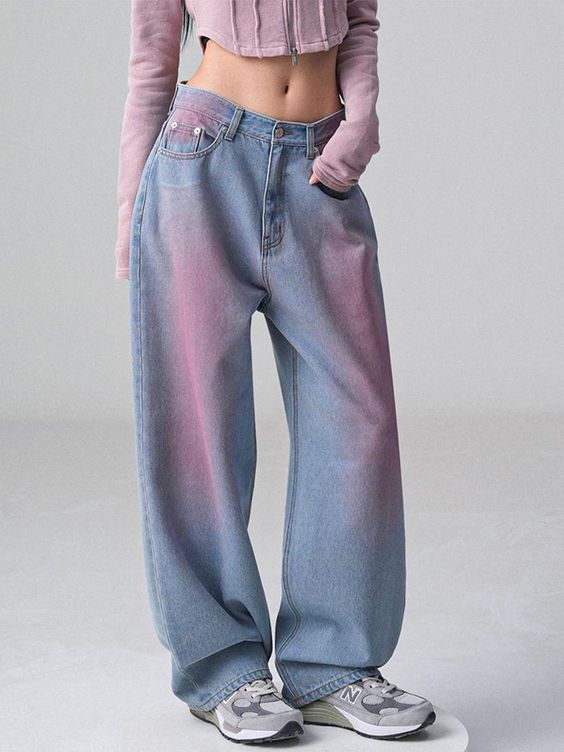 Hazel Ombre Wide-Leg Jeans