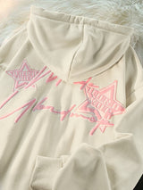 Chloe Star Graphic Zip Hoodie