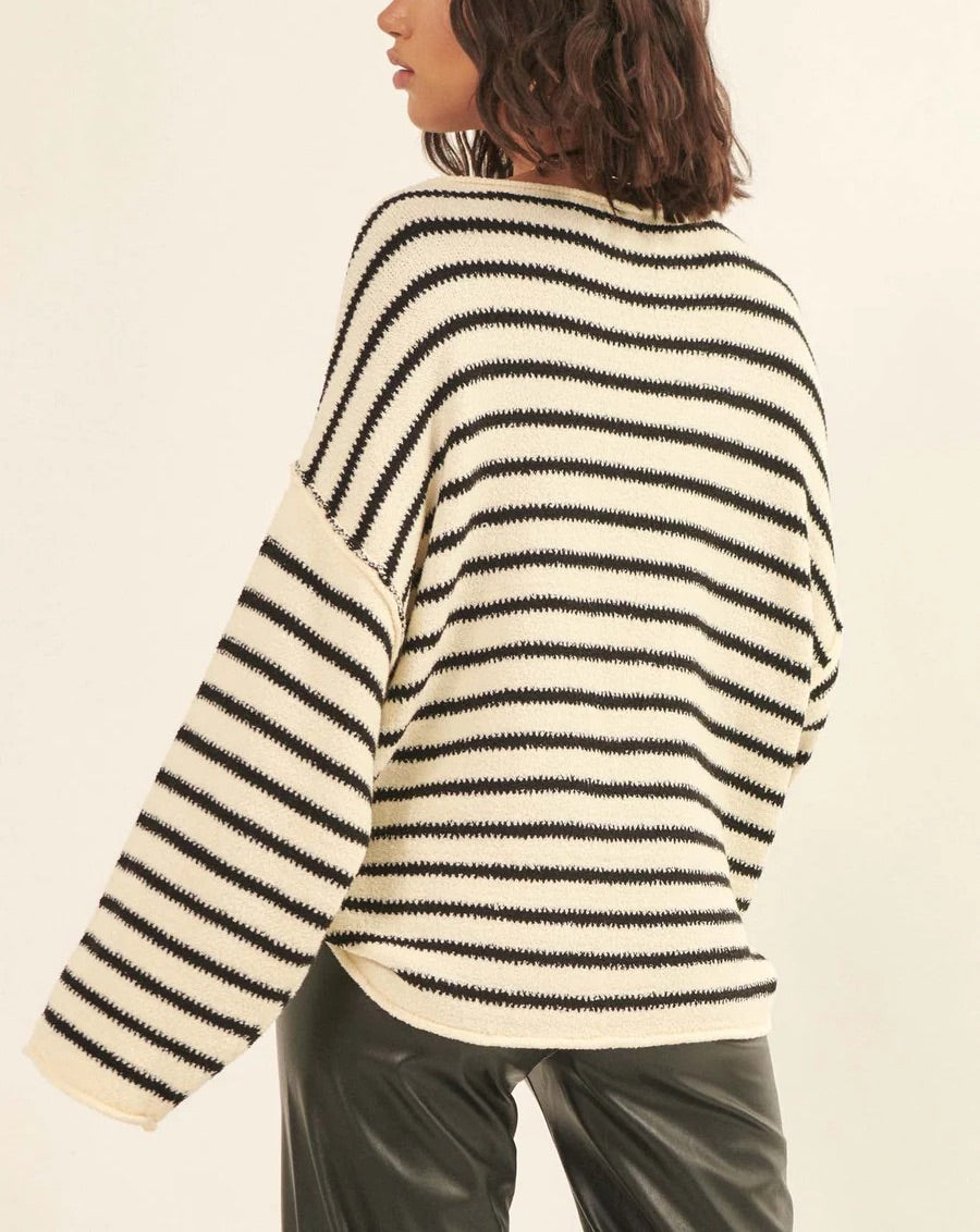 Olivia Striped Oversized Sweater