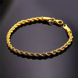 Golden Rope Chain Bracelet