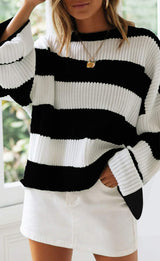 Chloe Striped Oversized Sweater