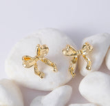 Golden Bow Earrings