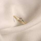 Elegant Heart Diamond Ring