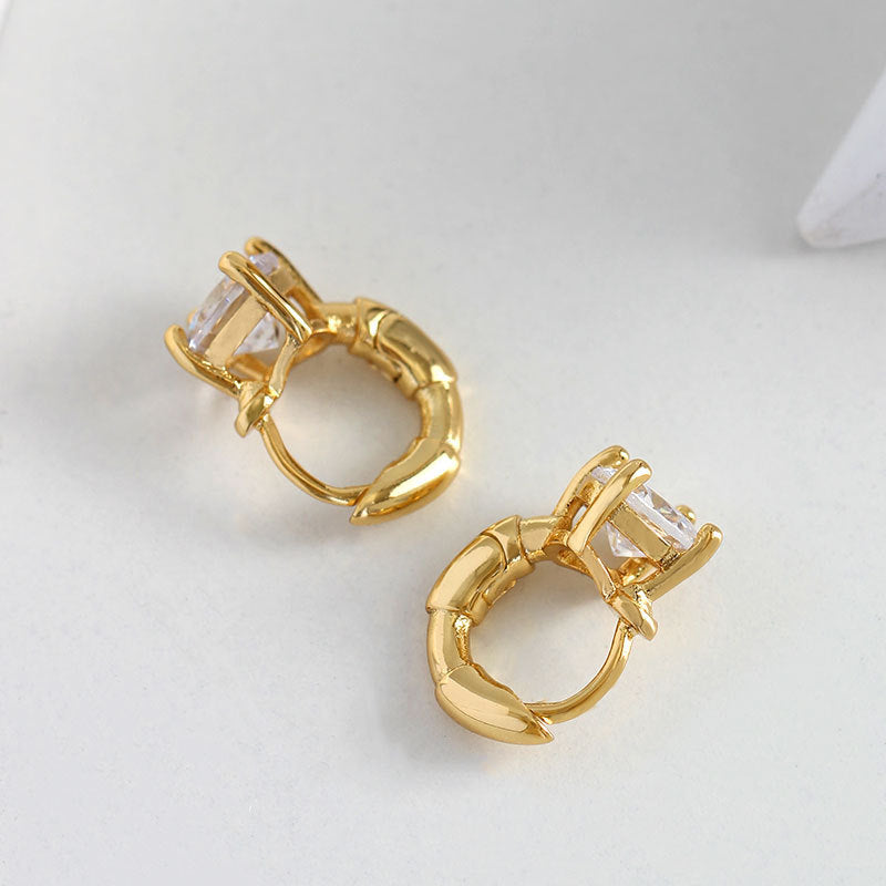 Sparkling Gold Stud Earrings