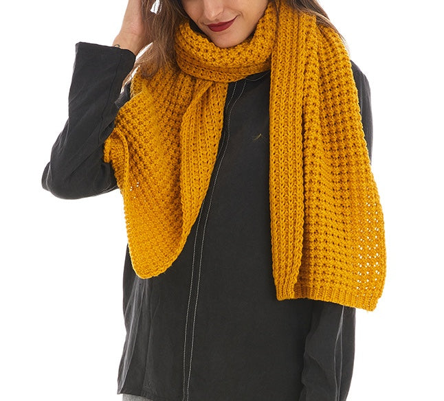 Stella Cozy Waffle-Knit Scarf