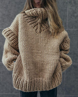 Isla Chunky Knit Turtleneck Sweater