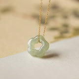 Jade Blossom Pendant Neckla