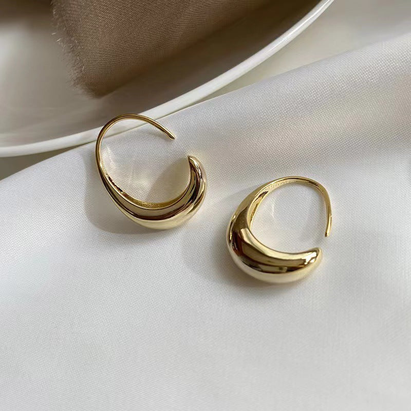 Crescent Hoop Earrings