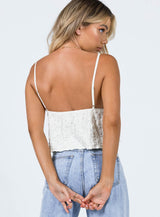 White Chiffon Cami Top