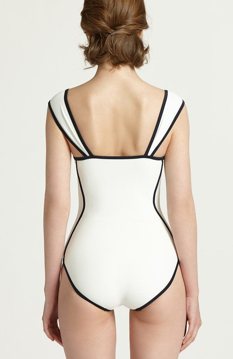 Contrast One-Piece Swimsuit