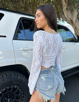 Cady Crochet Crop Top