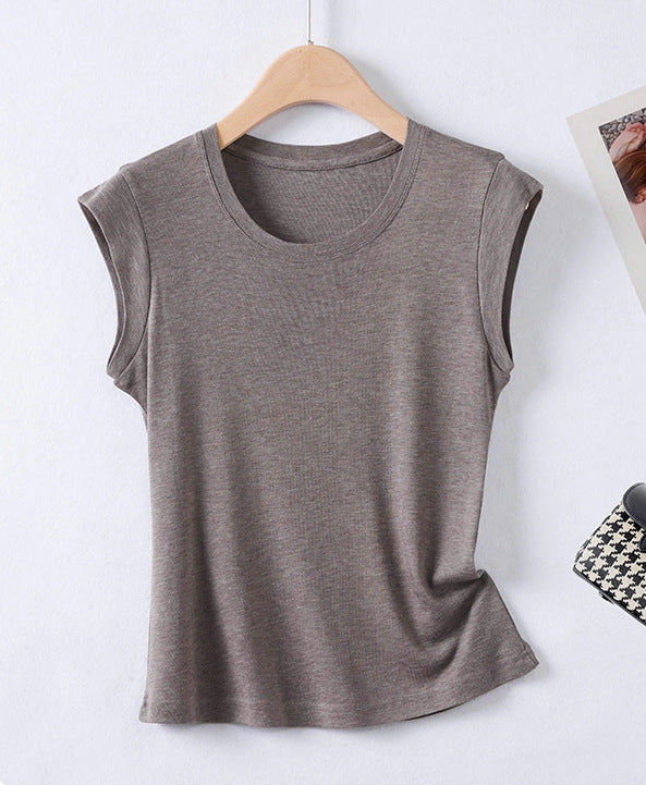 Casual Cap-Sleeve Top