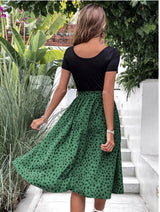 Polka Dot Wrap Skirt