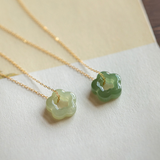 Jade Blossom Pendant Neckla