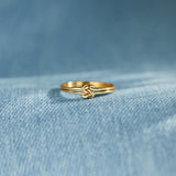 Double Gold Knot Ring