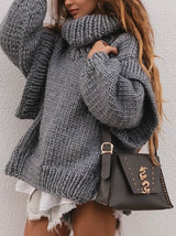 Isla Chunky Knit Turtleneck Sweater