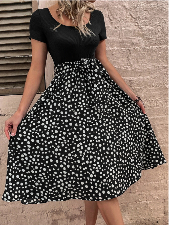 Polka Dot Wrap Skirt