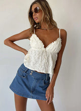 White Chiffon Cami Top