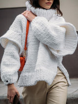 Isla Chunky Knit Turtleneck Sweater