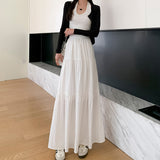 Chic White Maxi Skirt