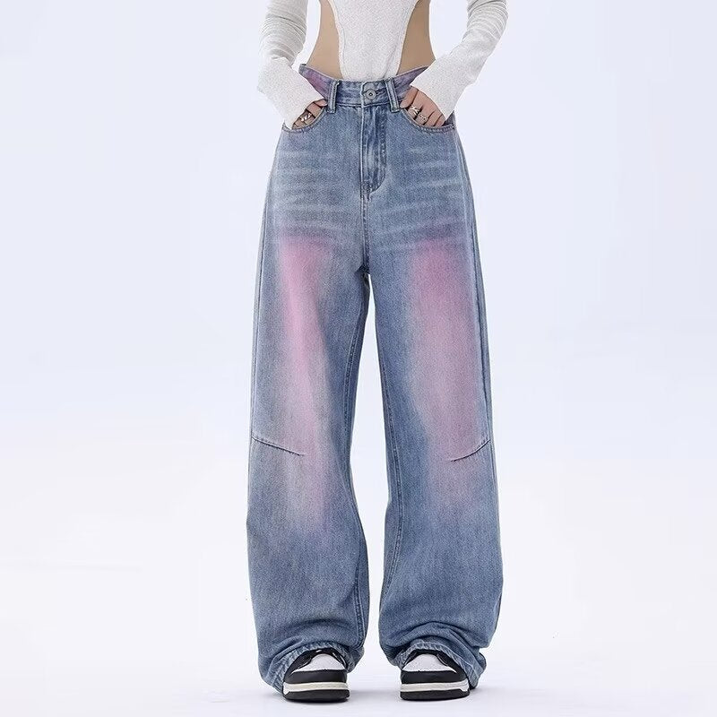 Hazel Ombre Wide-Leg Jeans