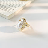 Elegant Pearl Statement Ring