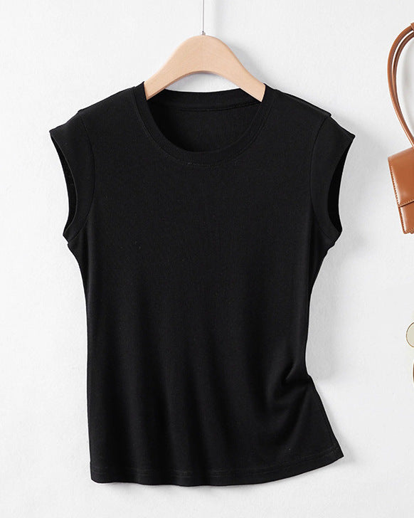 Casual Cap-Sleeve Top