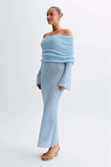 Claire Off-Shoulder Knit Maxi Set