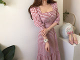 Grace Gingham Midi Dress