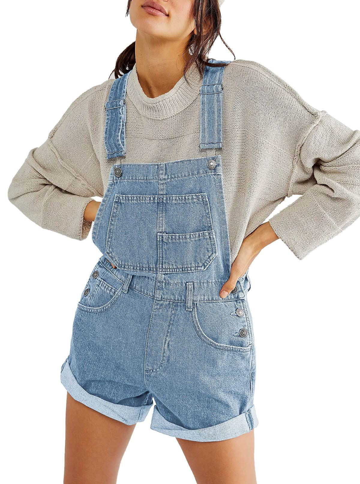 Chloe Denim Overall Shorts