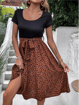 Polka Dot Wrap Skirt