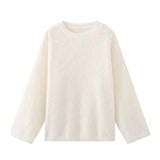 Chloe Cozy White Wool Sweater