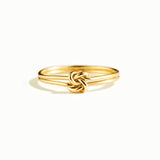 Double Gold Knot Ring