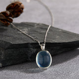 Blue Stone Pendant Necklace