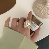 Elegant Pearl Statement Ring