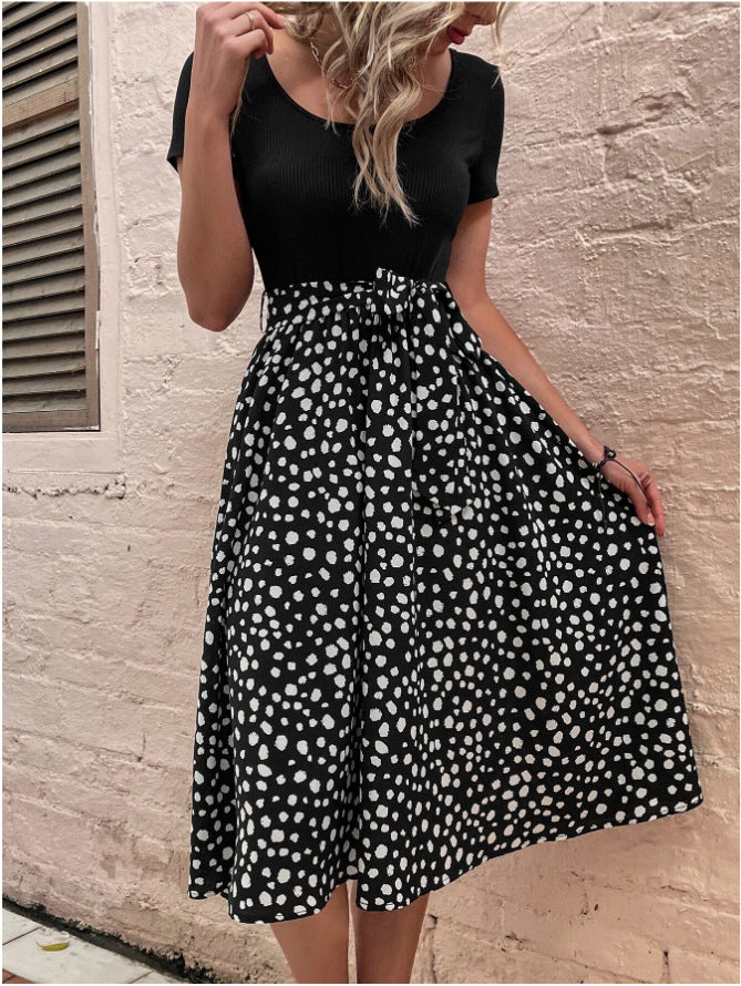 Polka Dot Wrap Skirt