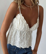 White Chiffon Cami Top