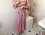 Grace Gingham Midi Dress